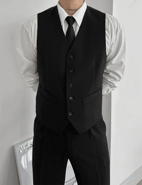 노블 3피스 수트 베스트