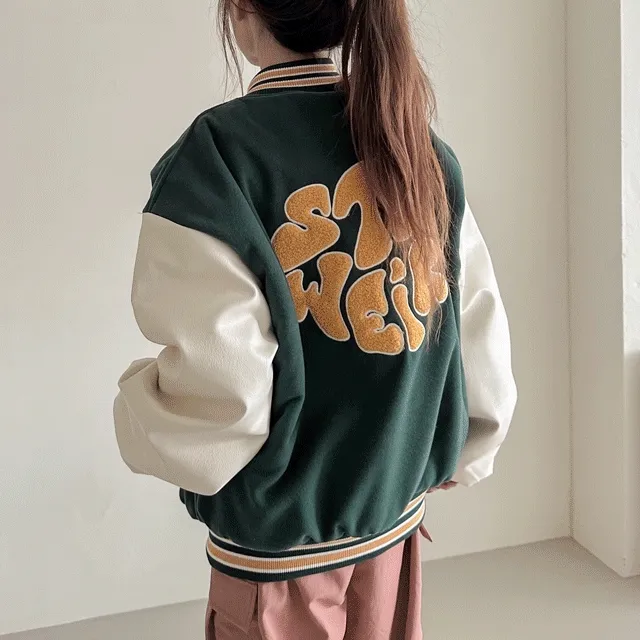 [누빔/오버핏/캐주얼/야구점퍼] 패치 스타디움 누빔 야구 점퍼 2color