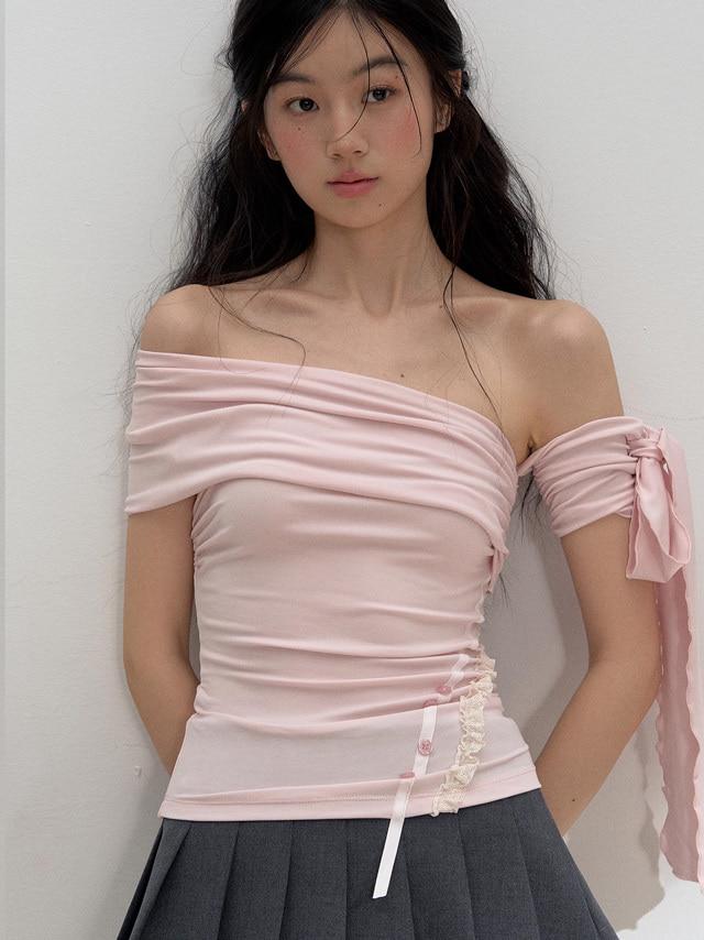 SunsetPark Off-shoulder Tied Top