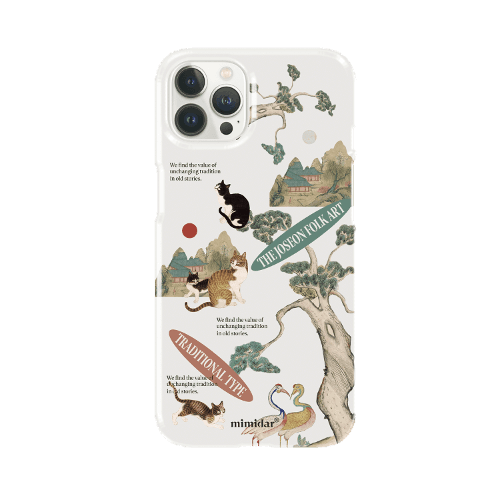 [조선 민화] 묘작도 콜라주 케이스