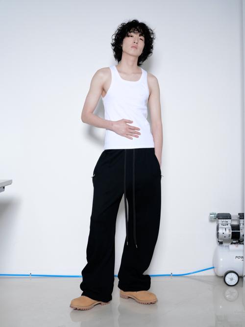 25ver. 뉴 벌룬 와이드 스웻팬츠 블랙