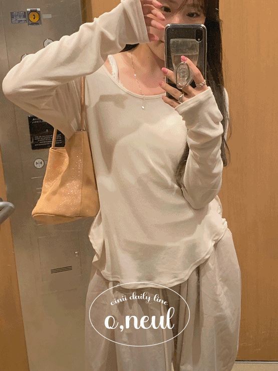 [o,neul] noodle top - 3color