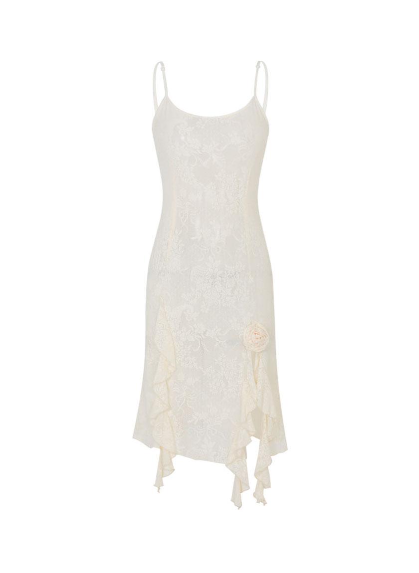 Antique See Through Dress (Cream)