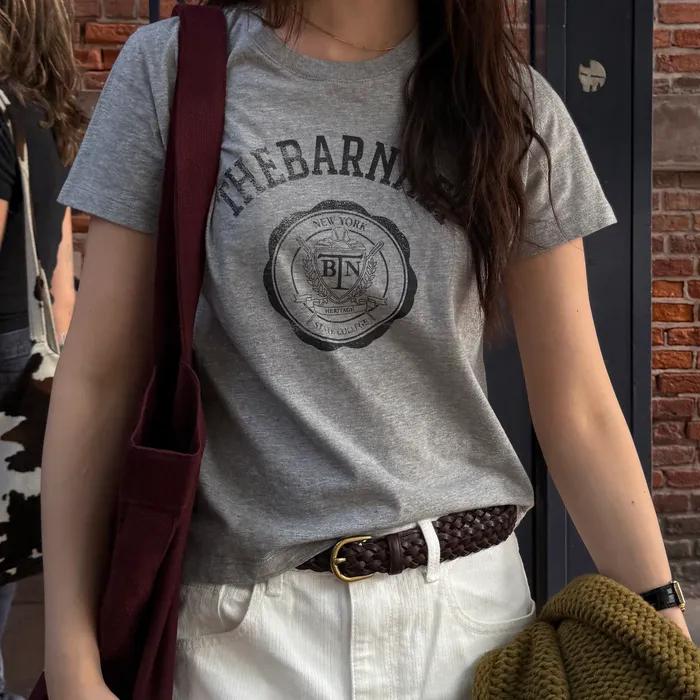 Lettre Tee T-shirt_Grey