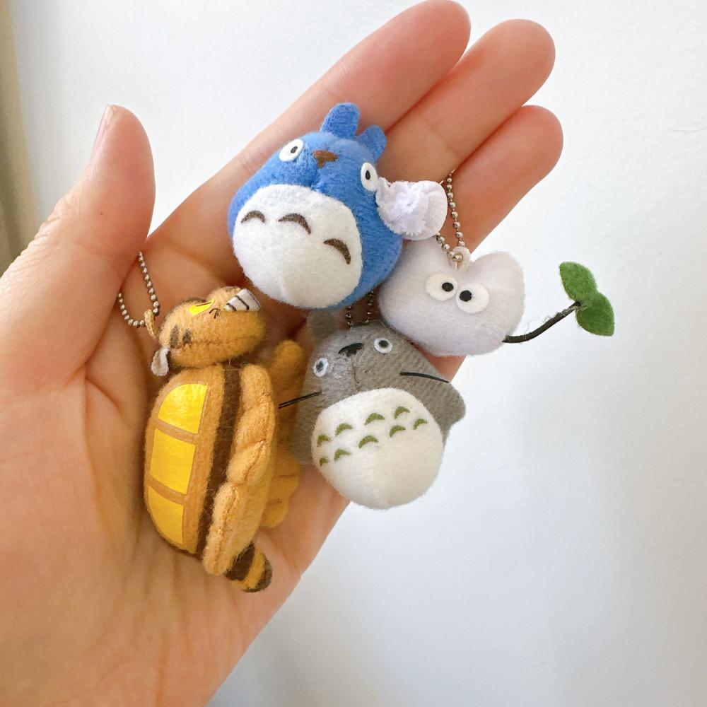 지브리 스튜디오 미니봉제 키링 대토토로 중토토로 소토토로