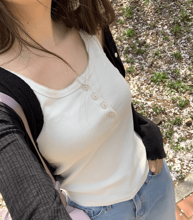 오이니 [o,rosy] magnolia top - 6color