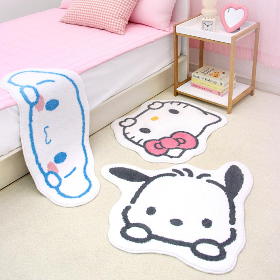 산리오캐릭터즈 헬로키티 시나모롤 포차코 러그 빼꼼 3종 택1