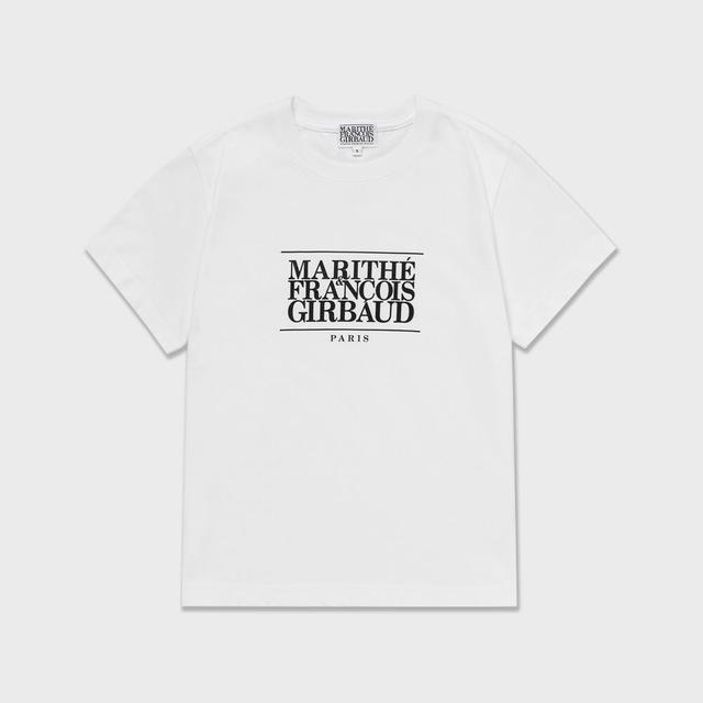[제니 착용] MARITHE W CLASSIC LOGO TEE white