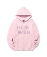 HEAVEN HOODIE ZIP UP[PINK]