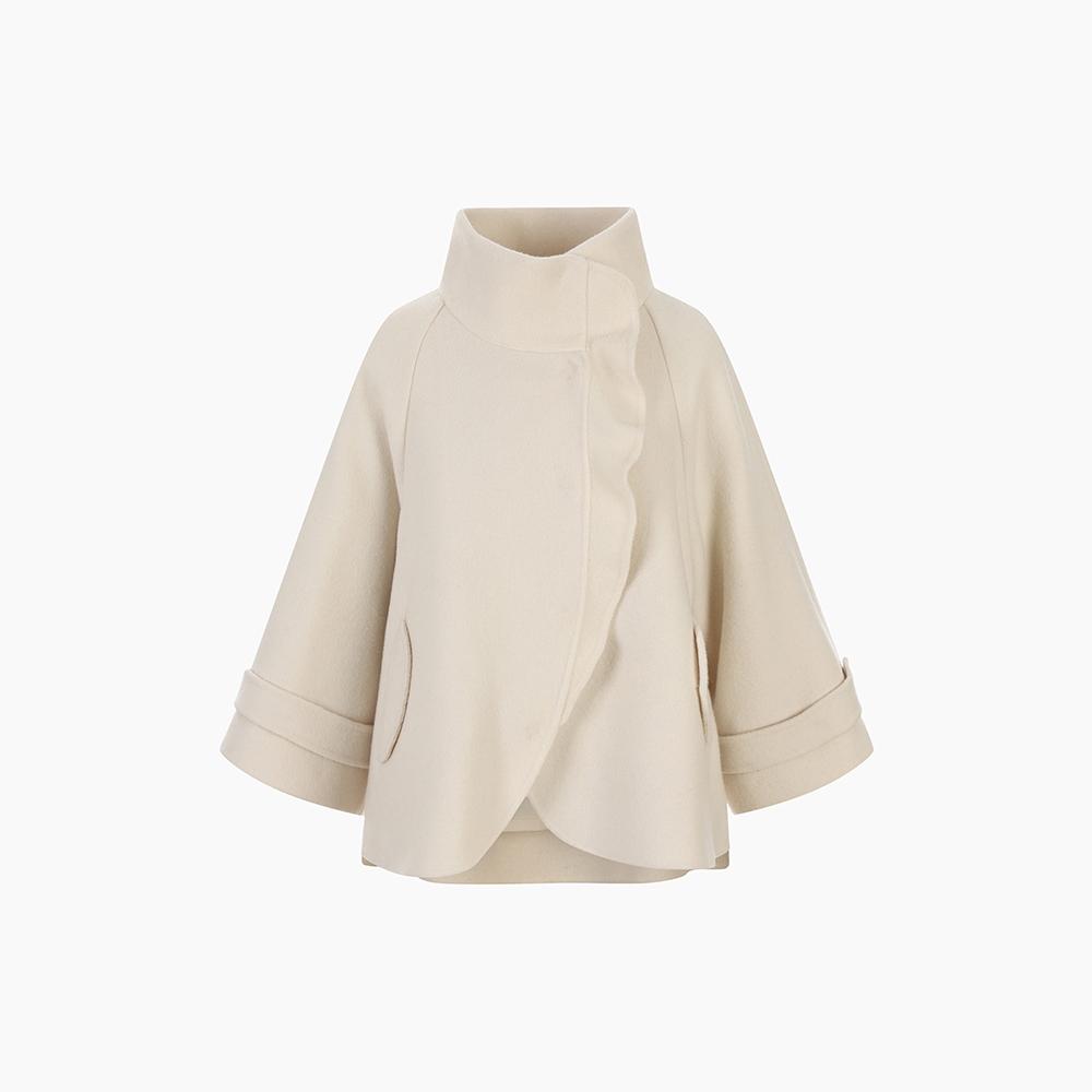 레글런 슬리브리스 핸드메이드 울 하프코트 ER4WC162