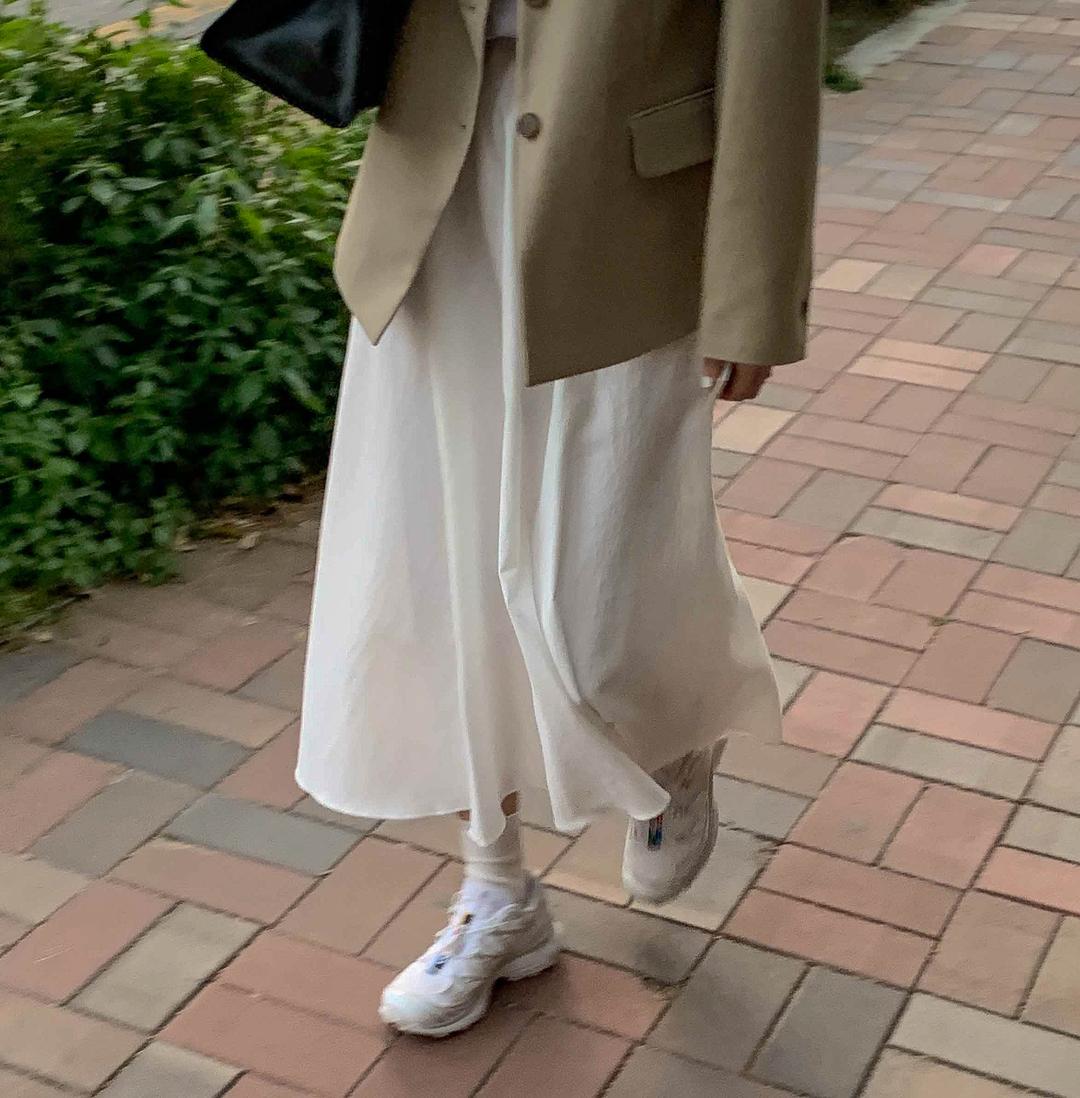 니어웨어 3만장돌파🍂 eury skirt /코튼스커트/면스커트/밴딩치마/사계절스커트/데이트룩/롱스커트