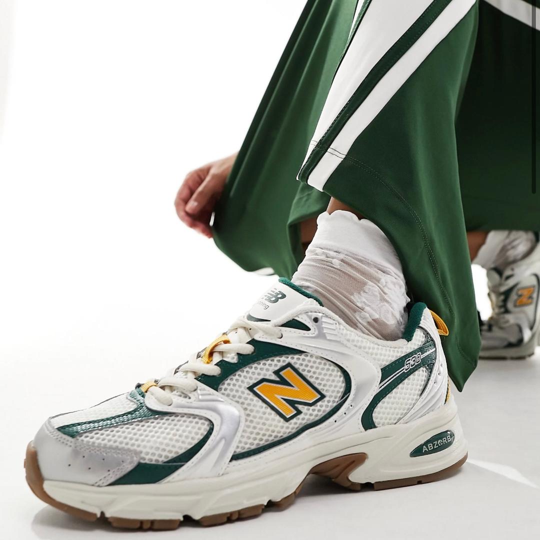 뉴발란스 530 오클랜드 그린 옐로우 MR530AGC 남녀공용 커플화 한정판 운동화