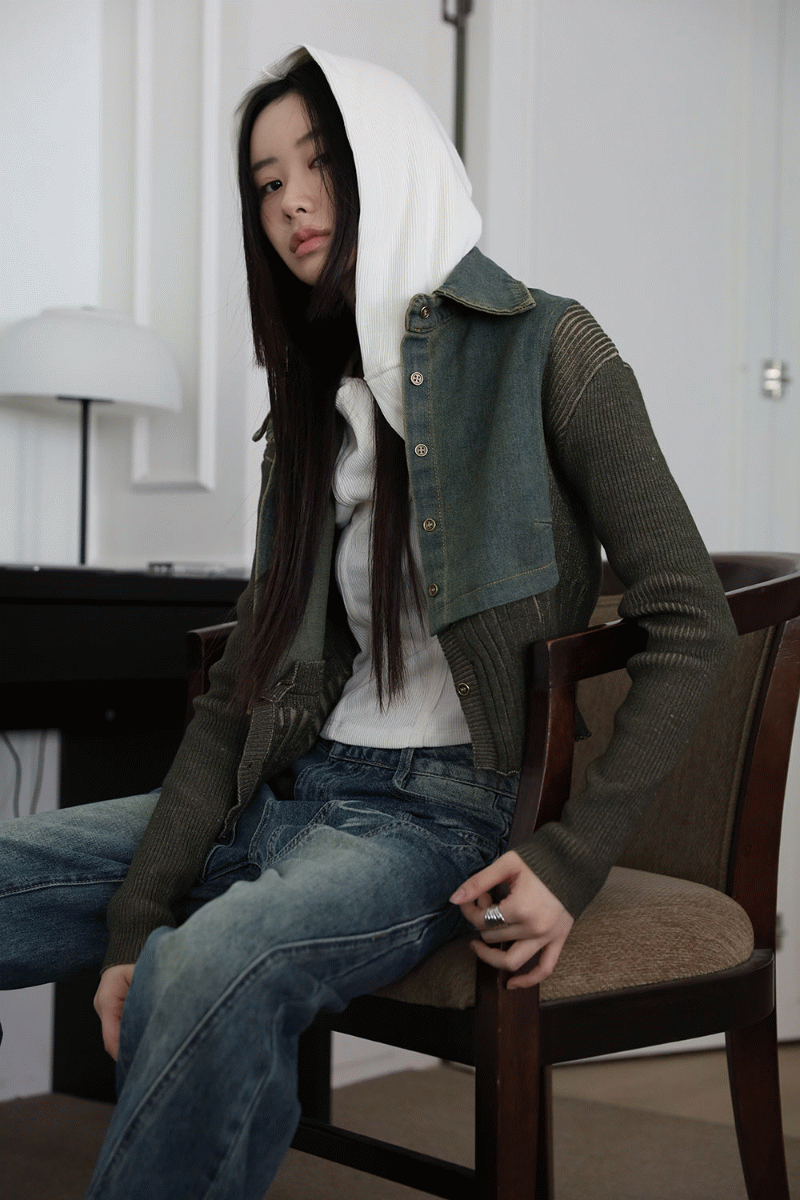 [MD PICK] 워싱 배색 빈티지 셔츠