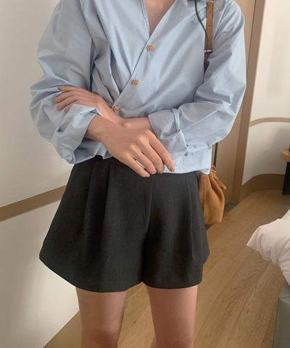 버나뎃 멜라운지 플레어 반 팬츠 (3col) mellounge