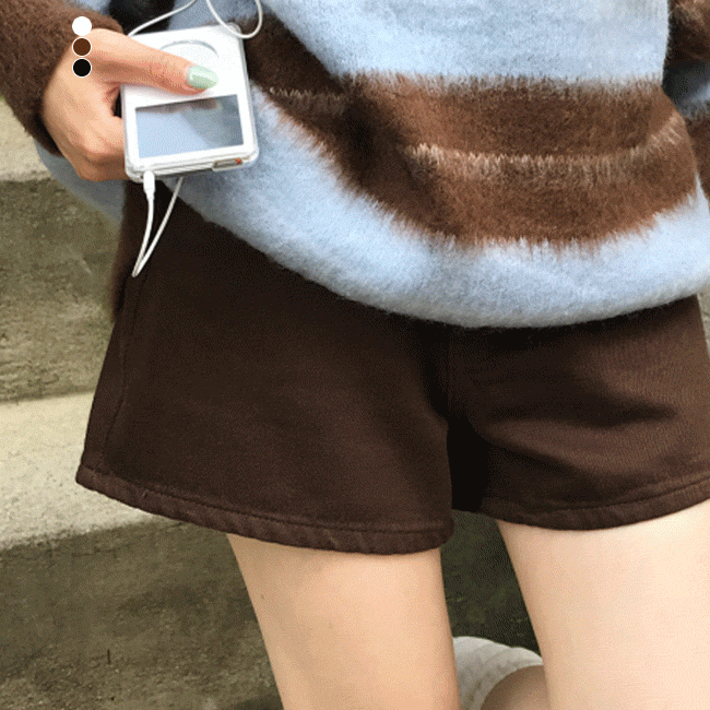 [허벅지반쪽핏🐰/코디필수] 베이직난스판코튼숏팬츠 (3color)