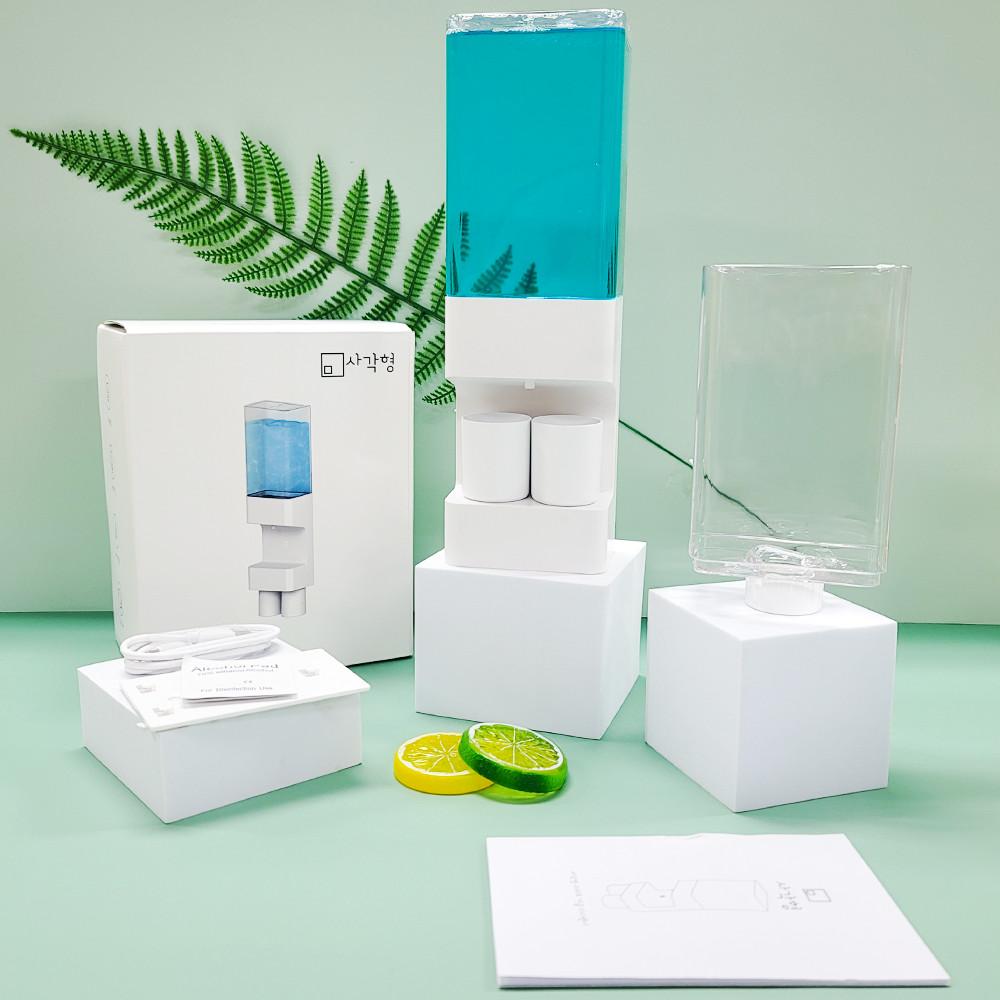 사각형 스마트 가글 리스테린 디스펜서 컵 홀더 구강 청결 입 냄새 제거 자동 세척기