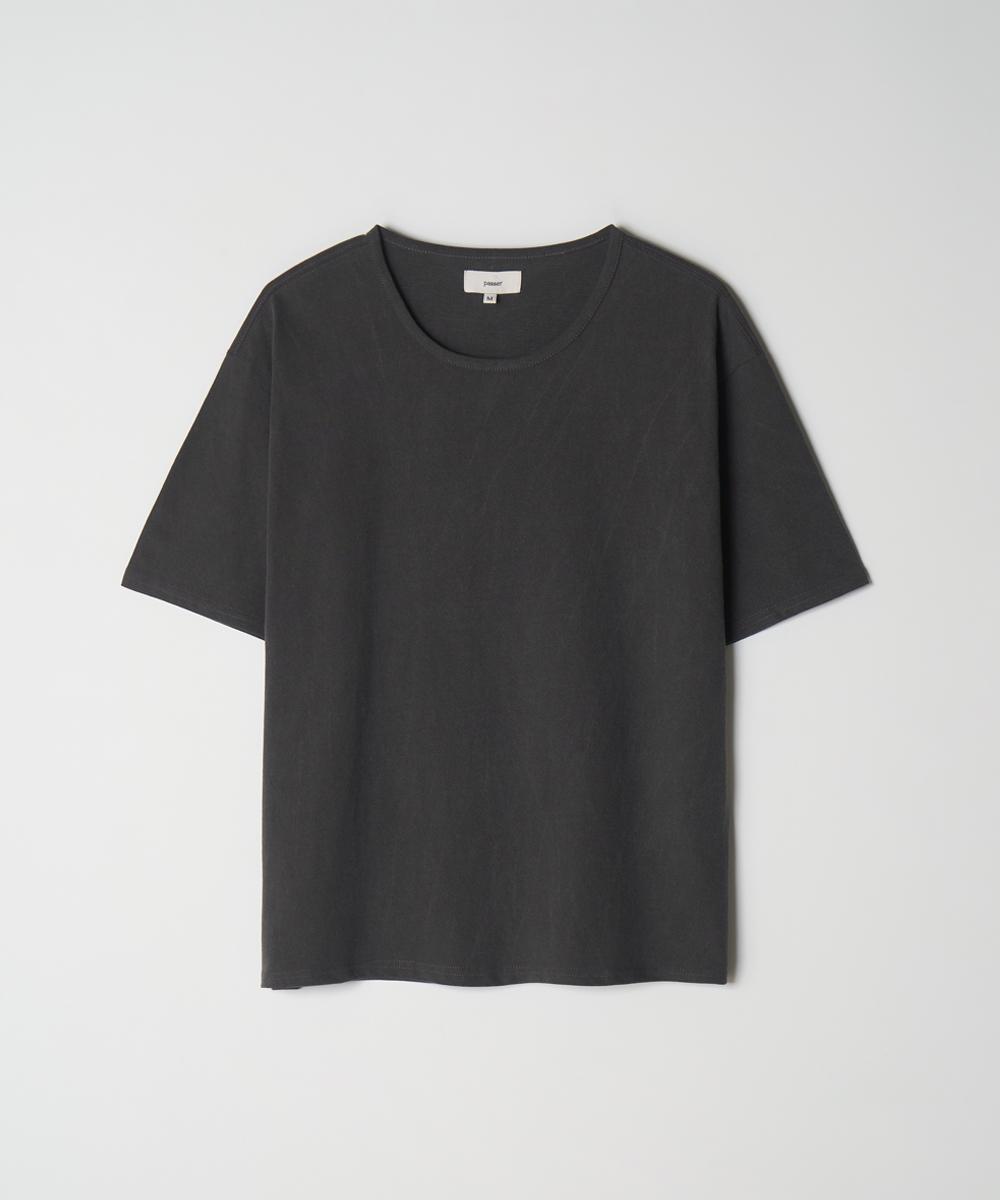 Relaxed Crop T-Shirt VINTAGE CHARCOAL