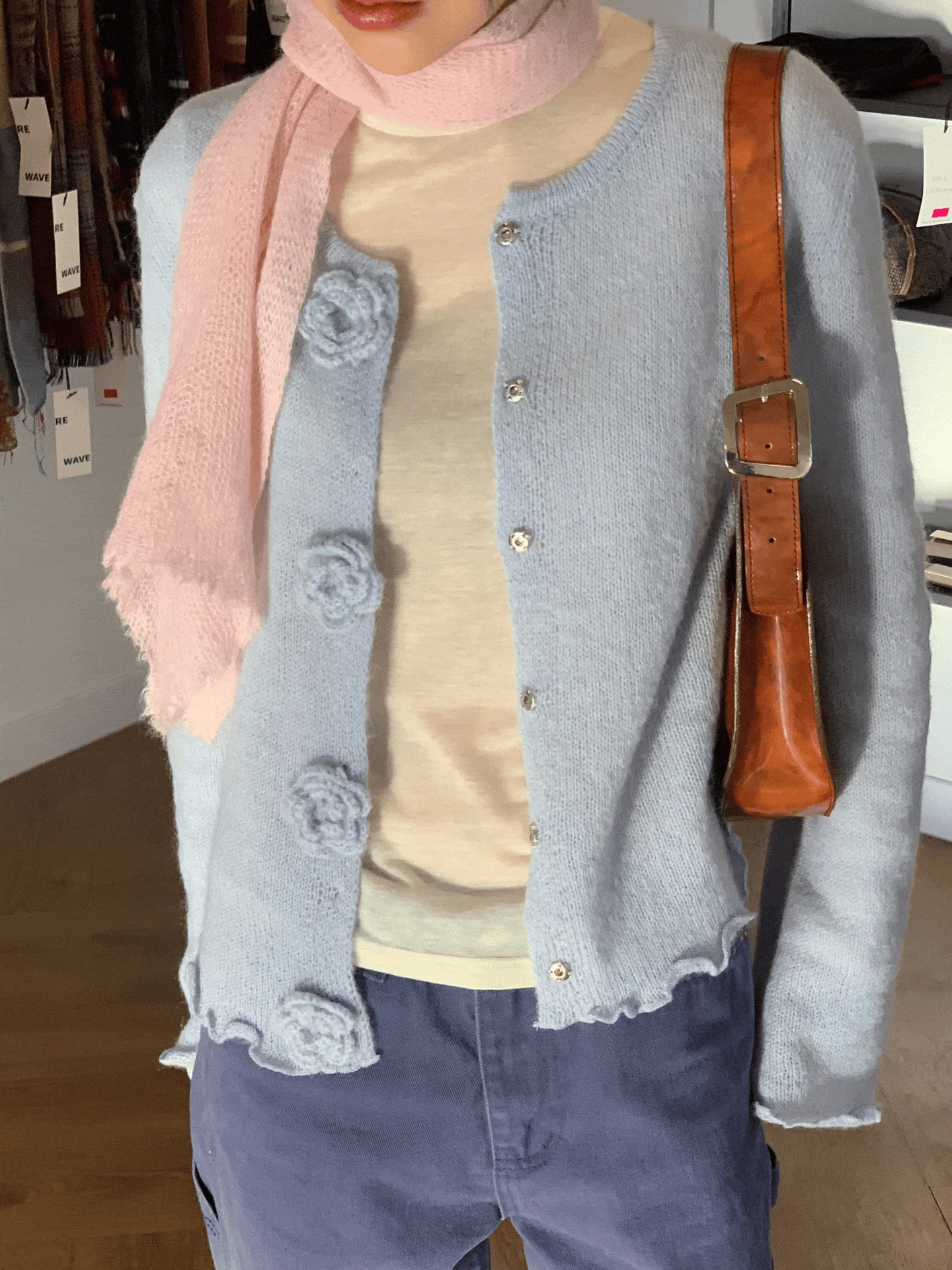 blossom knit outer (3color)