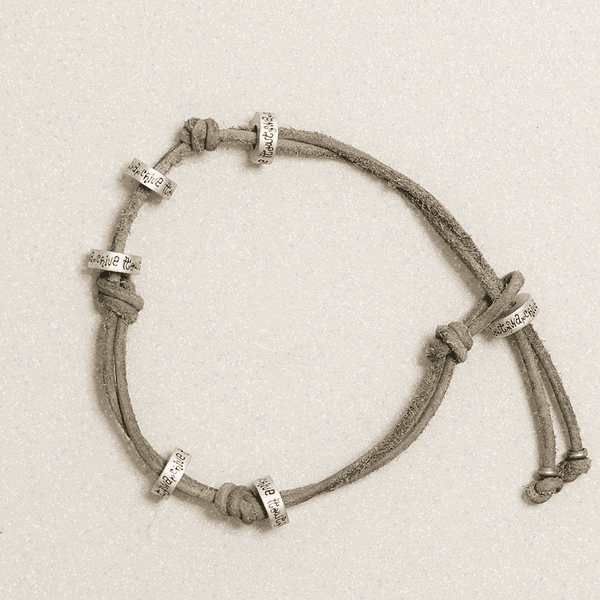 몬다 레더 팔찌 그레이