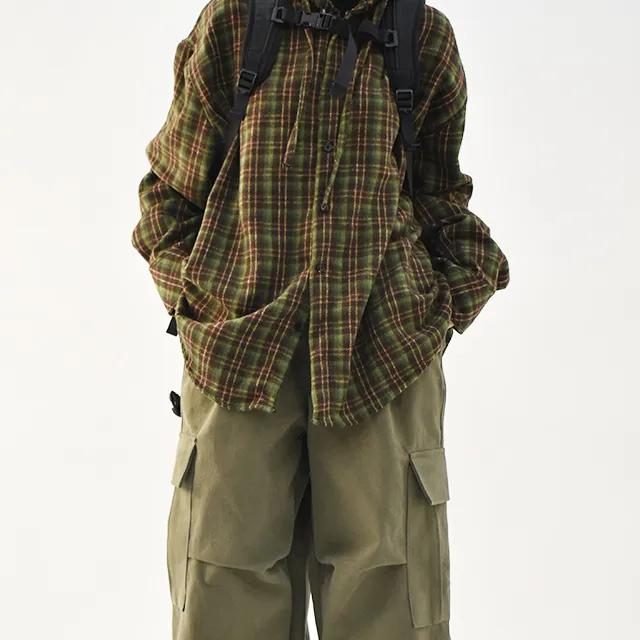 [신상할인] 키로 체크 후드 셔츠 (3color)