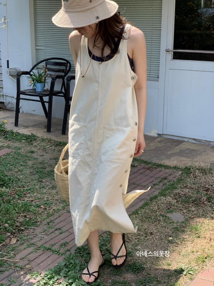 마레 포켓 데님 원피스