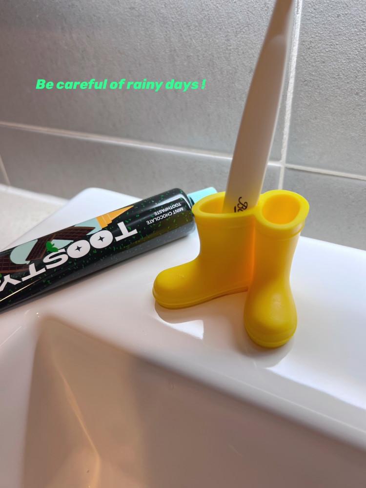 모닝버드 귀여운 장화 칫솔 펜 미니 홀더 꽂이