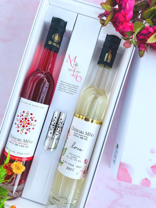 샤토미소 애플와인 + 로제스위트 2병 375ml SET