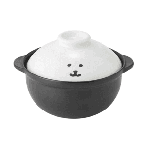 나가노 농담곰 미니냄비 내열도자기, 1개, 200×H120 mm
