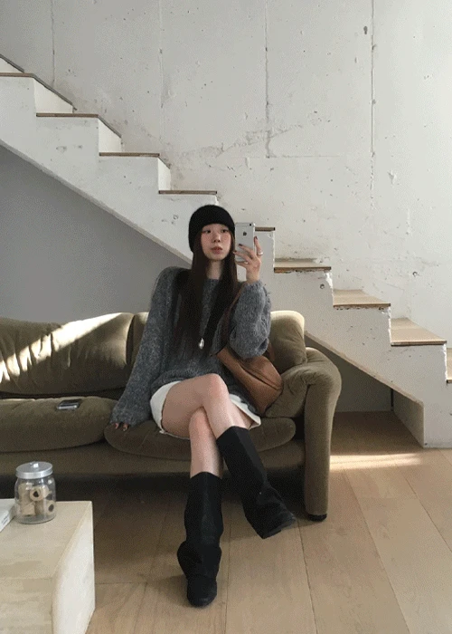 모리코 보카시 루즈 니트 (3 color)