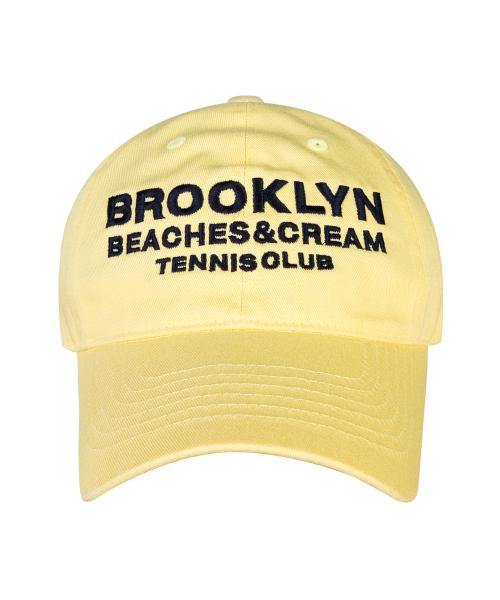 BROOKLYN TENNIS CLUB BALL CAP-YELLOW