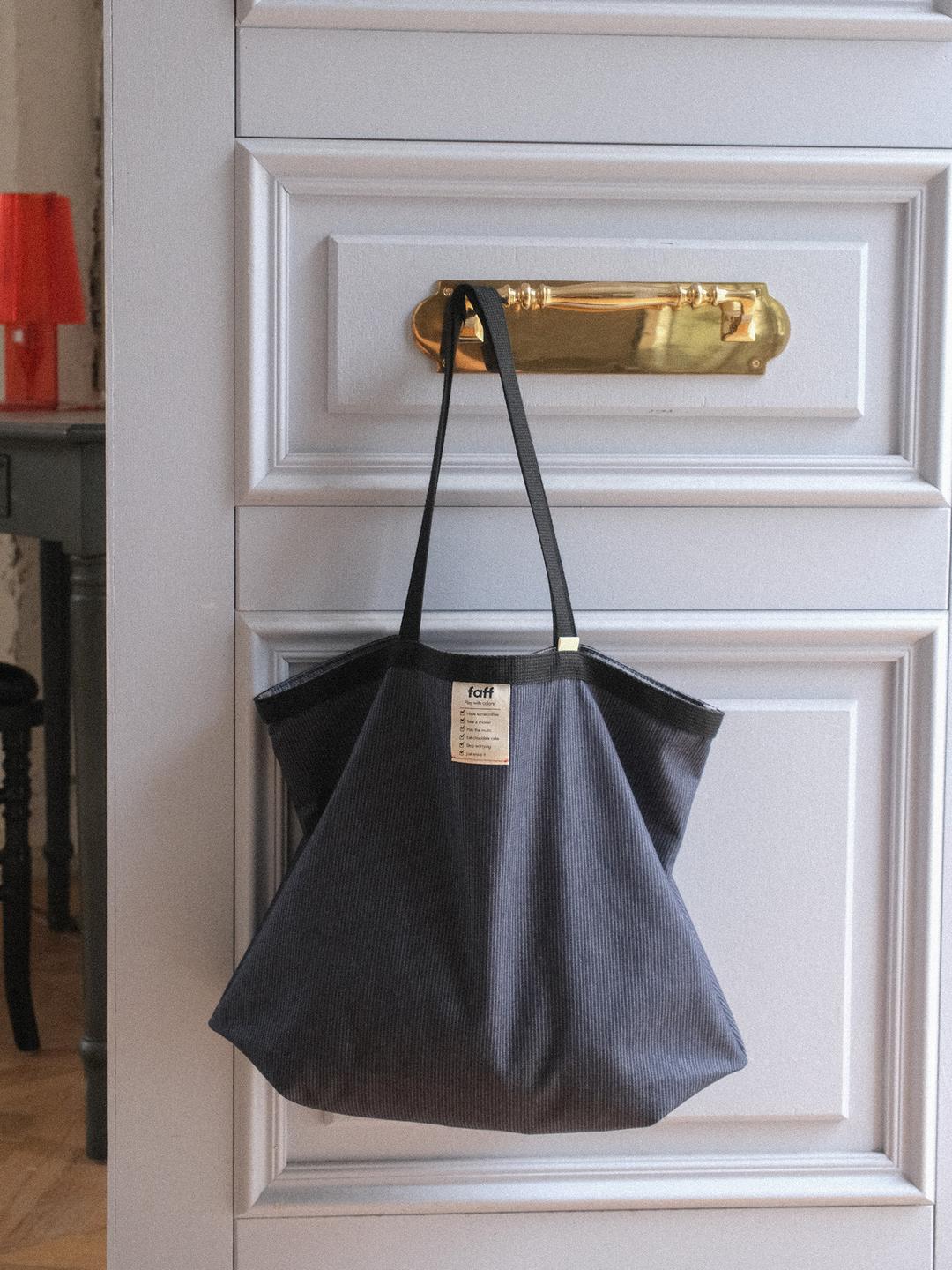 Pinstripe Shopper bag Indigo