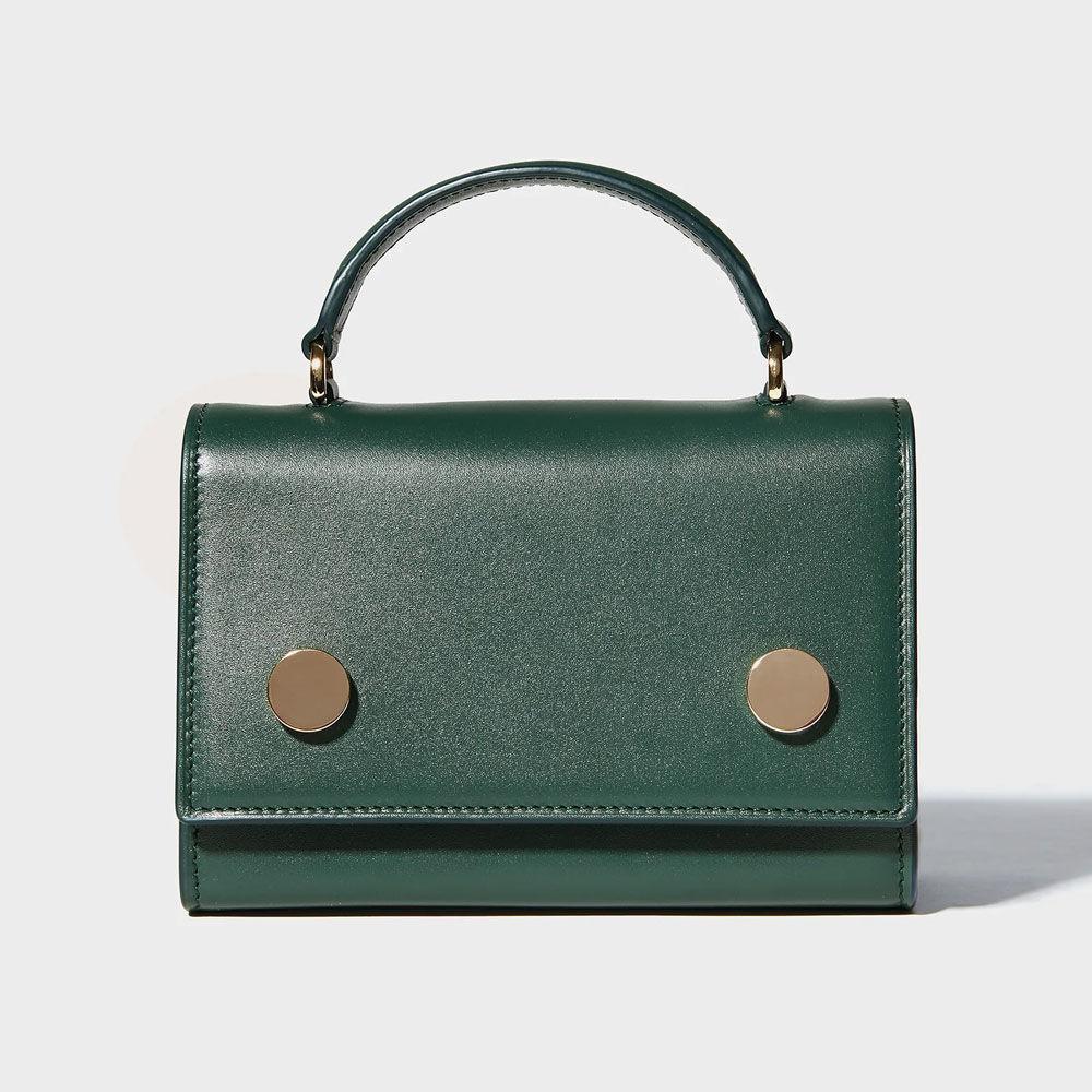 먼치킨 포레스트 그린 카프스킨 (탑핸들,숄더백,크로스백)