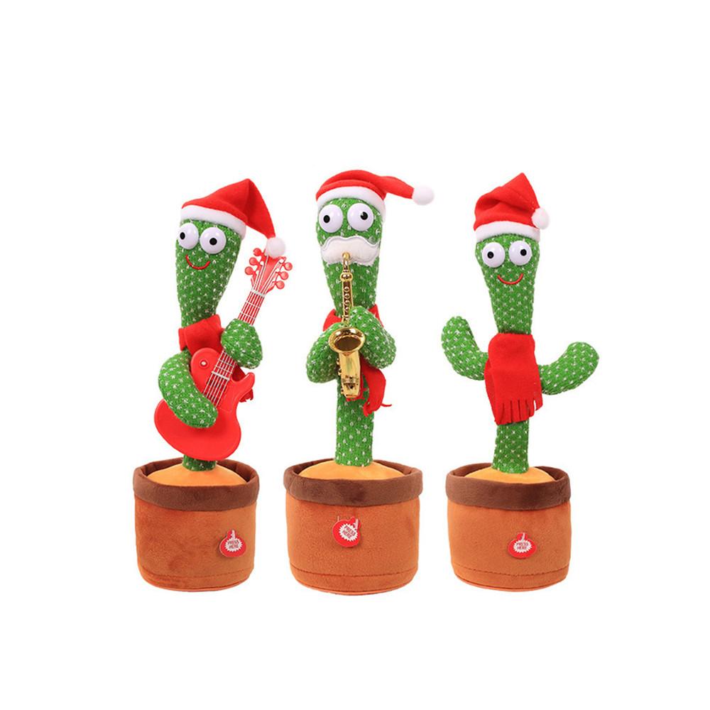 스튜디홈 크리스마스 춤추는 선인장 인형 댄싱 트리 선물 산타