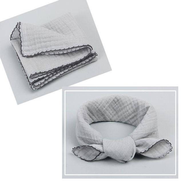 여자 거즈면 쁘띠스카프 겸용 사각 봄여름 손수건