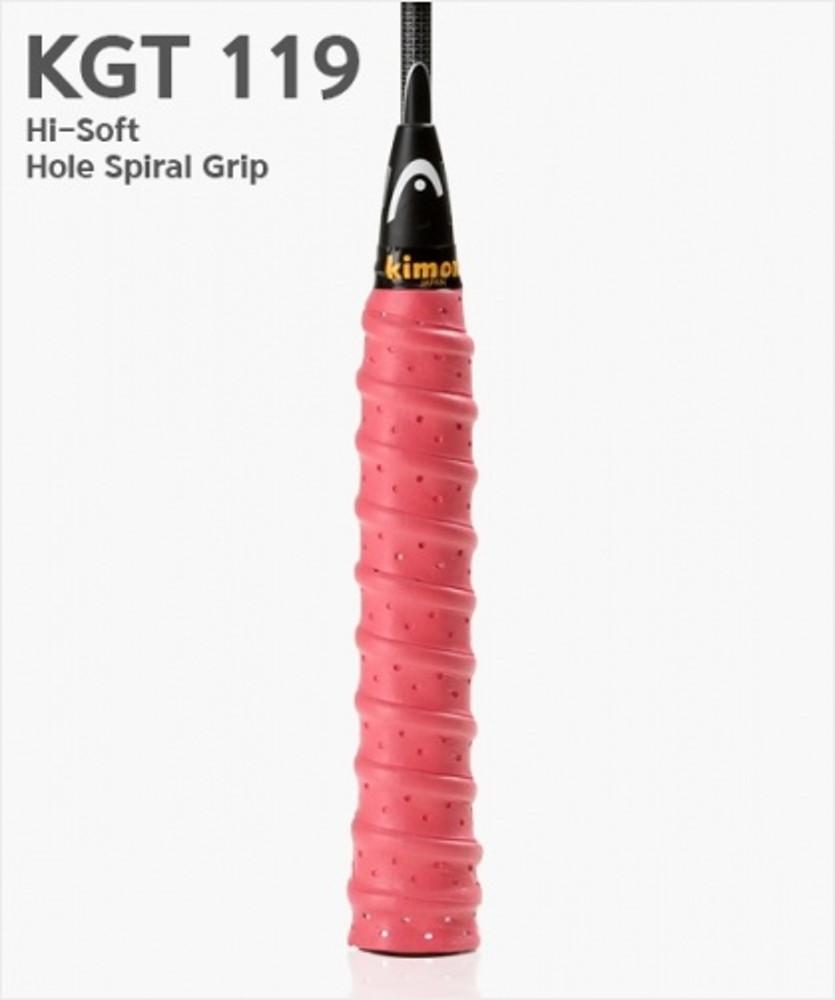 키모니 KGT 119 하이소프트홀스파이럴쿠션그립/배드민턴/스쿼시/테니스