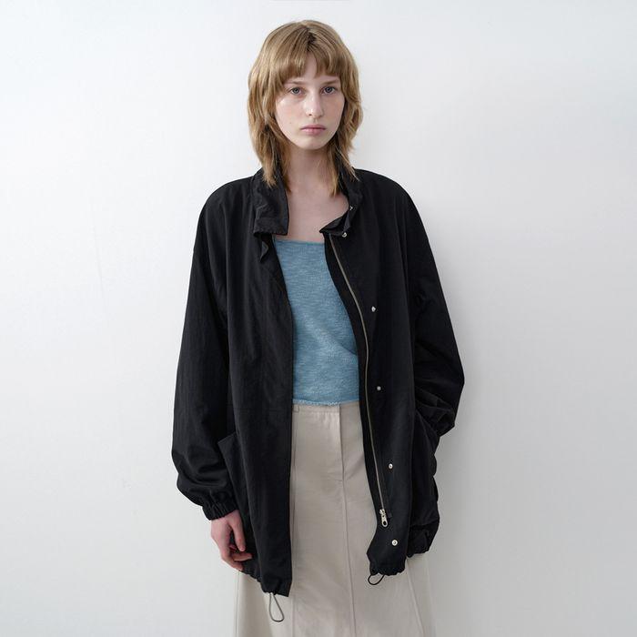 Nylon high neck jumper_2colors