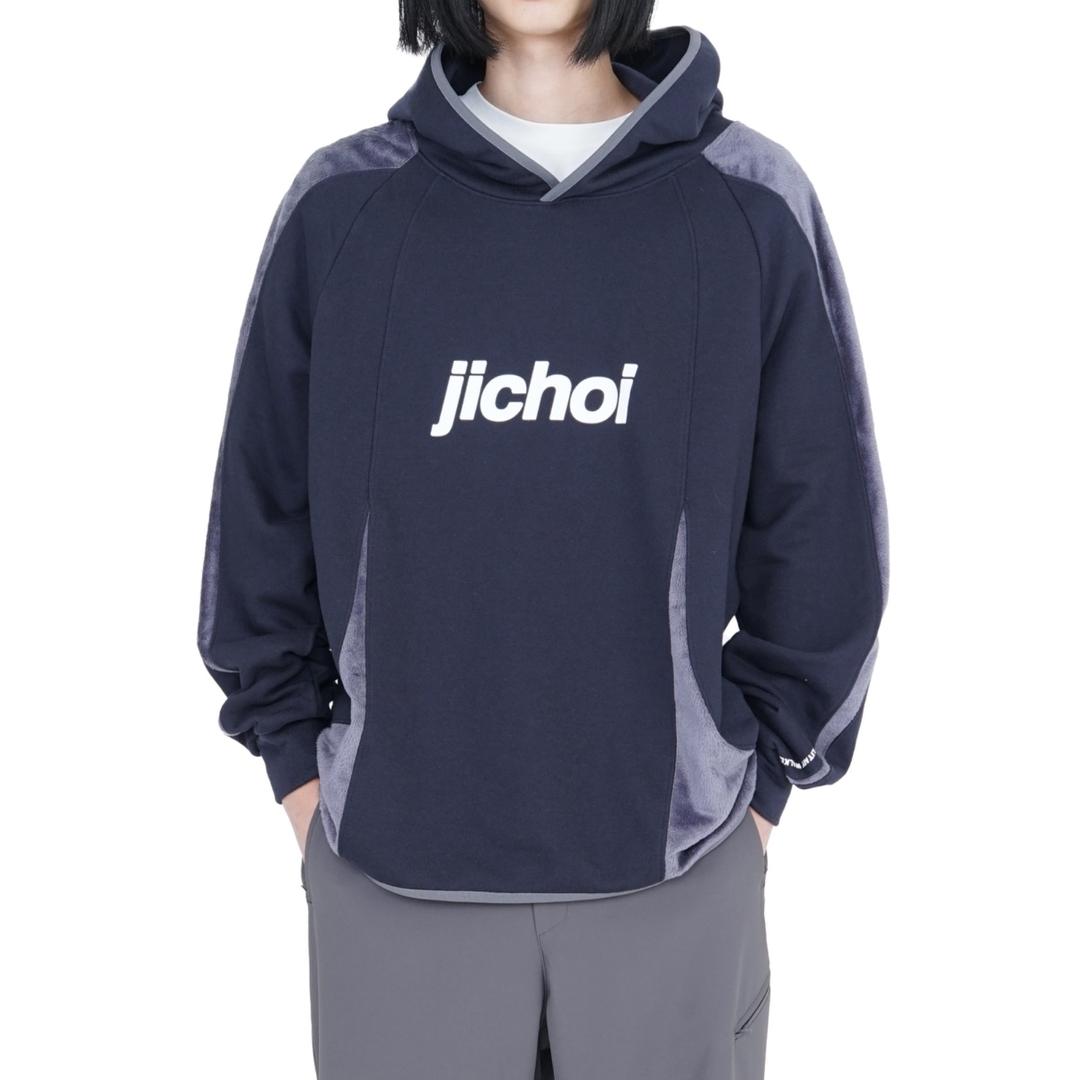 AW25 SOLITARY WALKER HOODIE (NAVY/SLATE GREY)