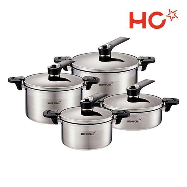 [해피콜]진공 UP 통3중 IH 스테인리스 4종(20/24/24/28)[34721700]