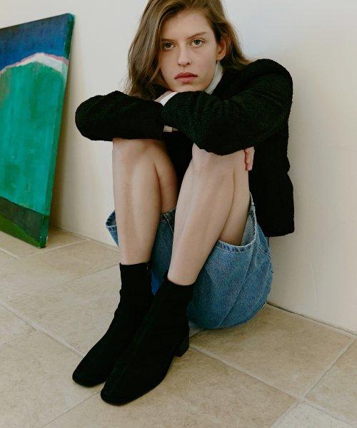 RONIN suede stretch ankle boots - 3color 5cm 스웨이드 스판 앵클부츠