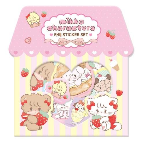 아이누리 미코캐릭터즈 조각 스티커 카페, 카페, 1개 - 팬시스티커 | 쿠팡