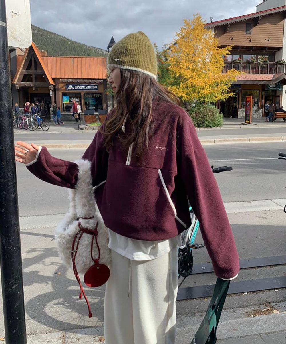 버나뎃 [당일 와인]Pyt 콘치 후리스 집업 점퍼 (3col) 프영띵 프리티영띵