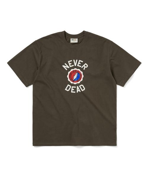 GD NEVER DEAD Tee Brown