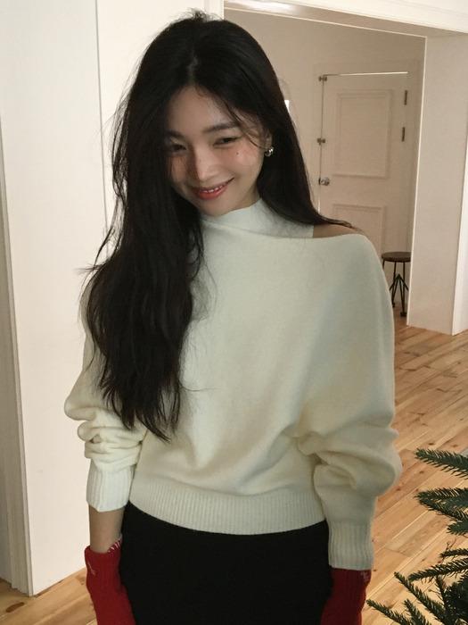 [세트] 보트넥 레이어드 폴라 니트 아이 L325