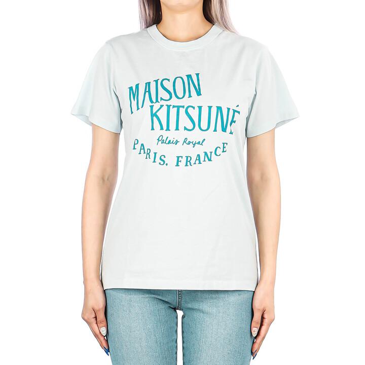 [메종키츠네] 23FW (LW00107KJ0008 GREY BLUE) 여성 반팔 티셔츠
