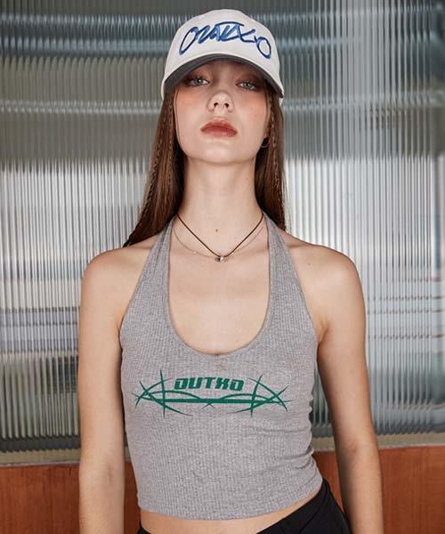 LOGO halterneck grey