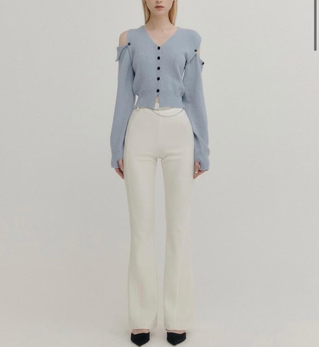[YUSE] SLIM LINE BOOT CUT BANDING PANTS | 후루츠패밀리