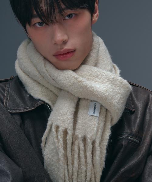 Soft Wool Muffler (Ivory)