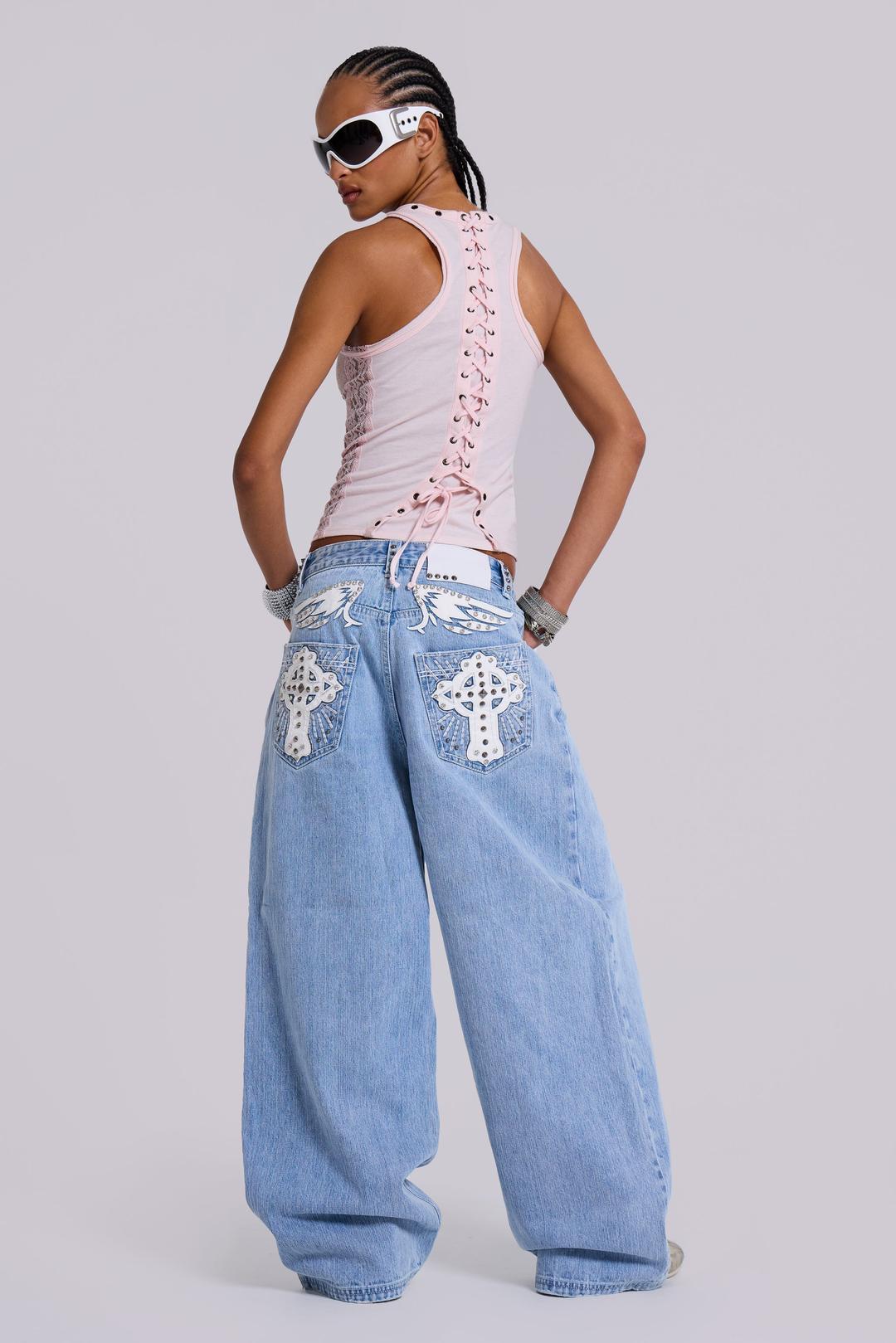 Blue Sapphire XL Colossus Jeans - W28 / Blue Sapphire