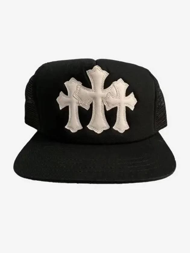 크롬하츠 세머테리 트러커햇 블랙 Chrome Hearts Cemetery Trucker Hat Black