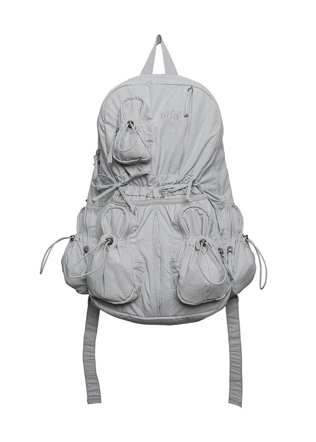 Oo POCKET STRING BACK PACK GREY